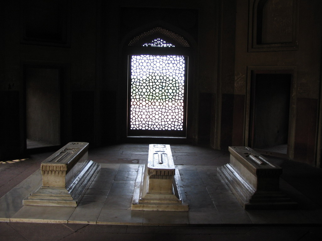 Tombs in Humayun`s Tomb at the Humayun`s Tomb complex