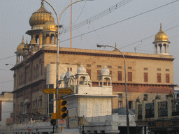 The Gurudwara Sis Ganj Sahib temple at the Chandni Chowk road