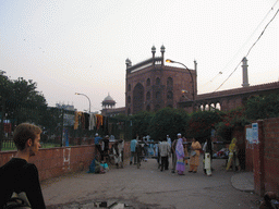 Rick and the entrance gate to the Jami Masjid mosque