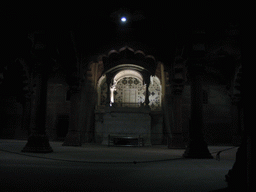 Throne at the Diwan-I-Am hall at the Red Fort, by night