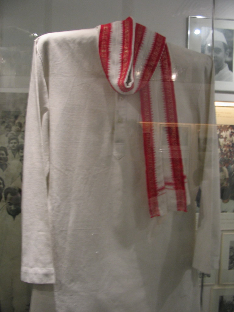 Clothing of Rajiv Gandhi at the Indira Gandhi Memorial Museum