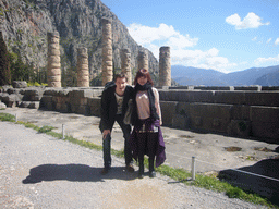 Tim and Miaomiao at the Temple of Apollo