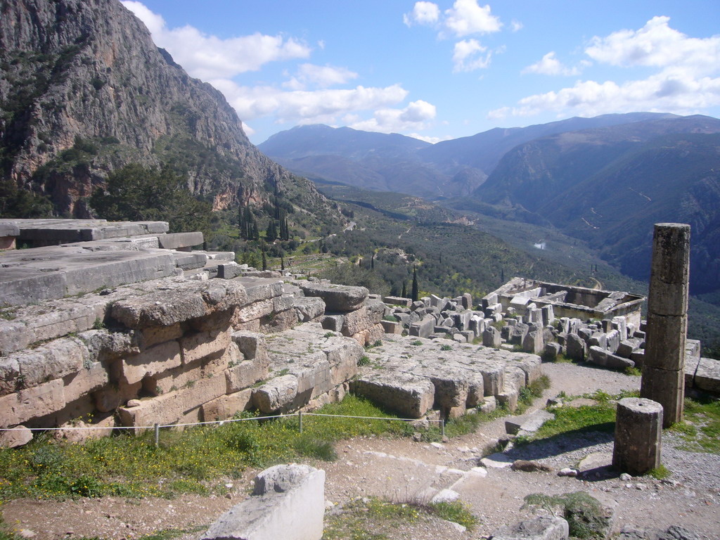 The Sacred Way, with view on the Pleistos valley