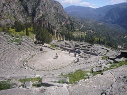 The Theatre of Delphi and the Temple of Apollo
