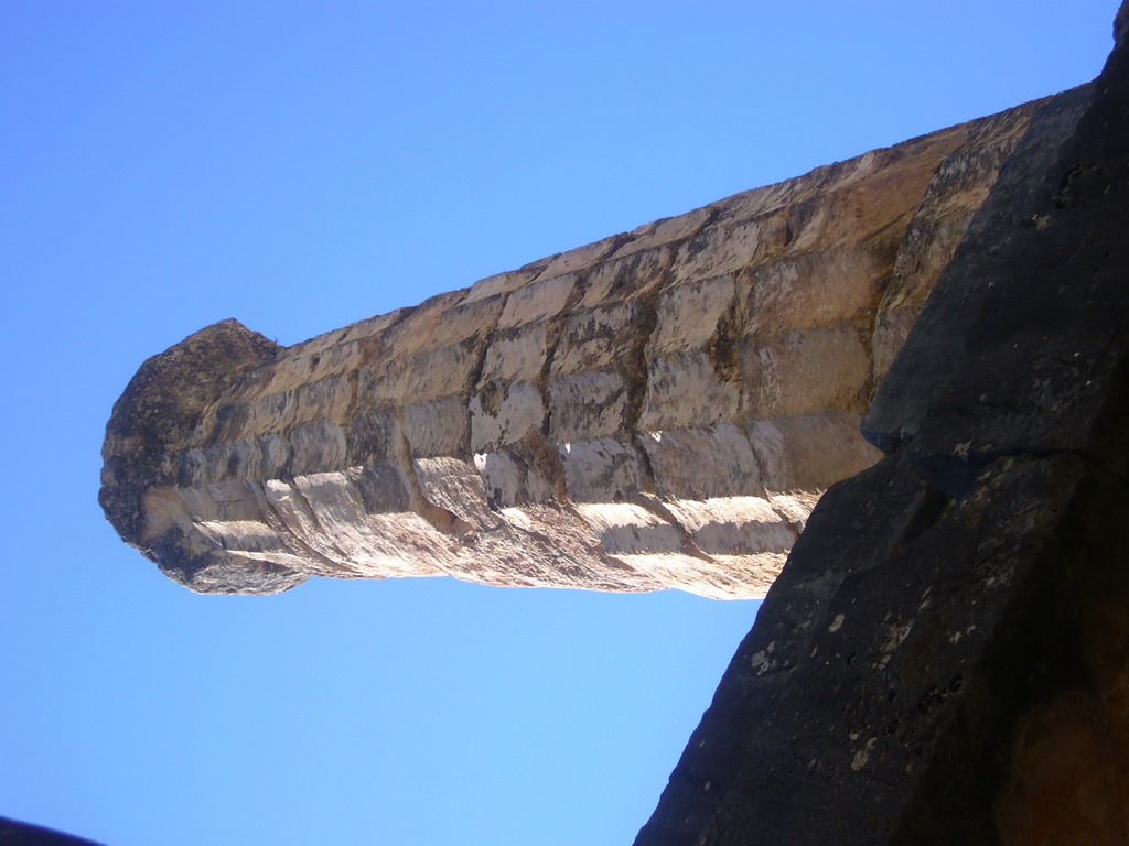 One pillar of the Temple of Apollo