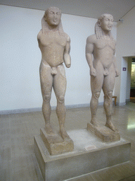 Kourus statues, known as `The Twins of Argos`