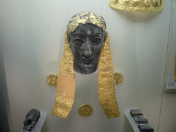 Remnants of an ivory Apollo statue, with gold decorations