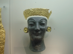 Remnants of an ivory Artemis statue, with gold decorations