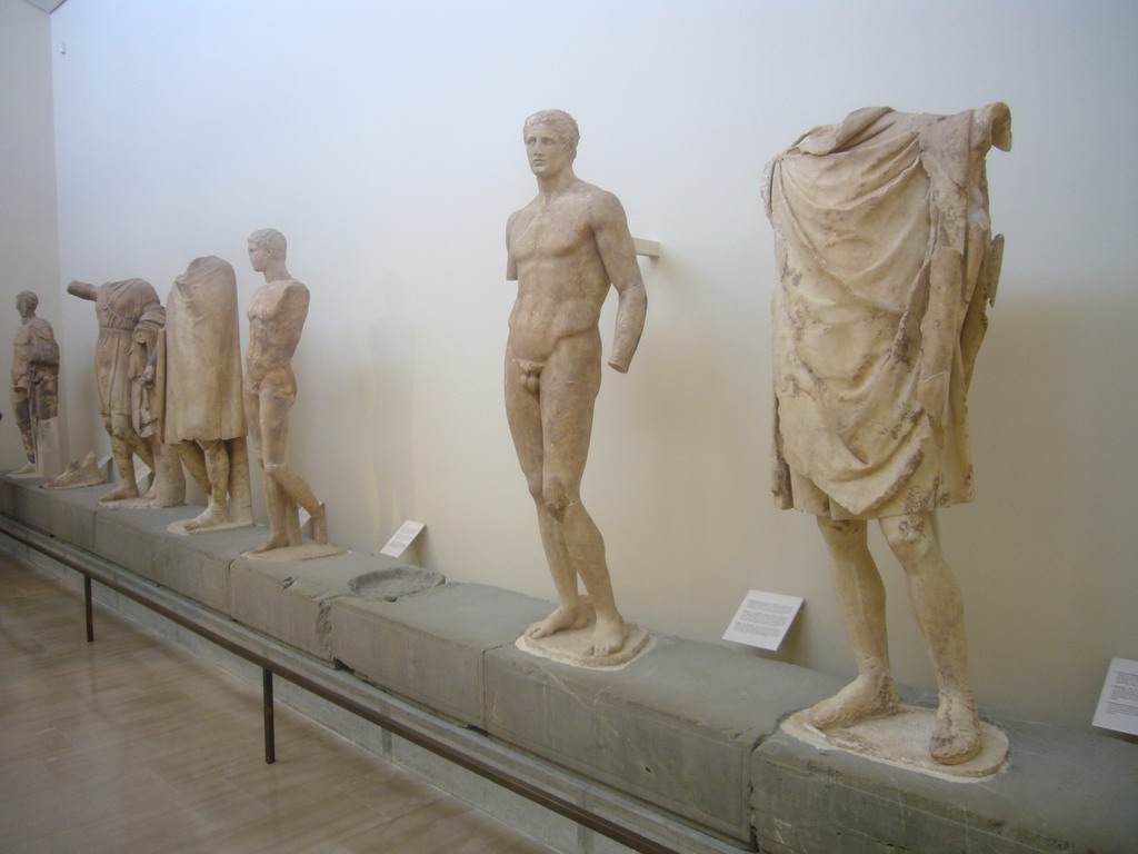 Statues in the Delphi Museum