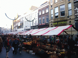Market stalls at the Hooge Steenweg street