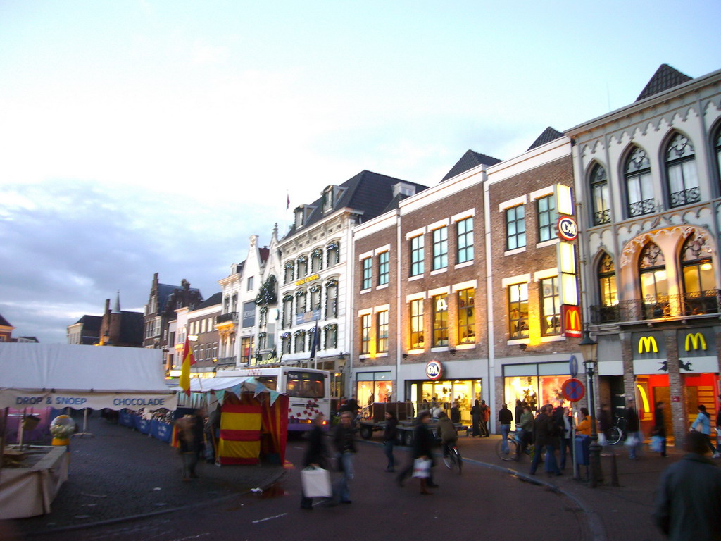 The Markt square, at sunset