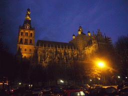 The Parade square and St. John`s Cathedral, by night
