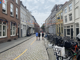 The Kruisstraat street with Euro 2020 decorations
