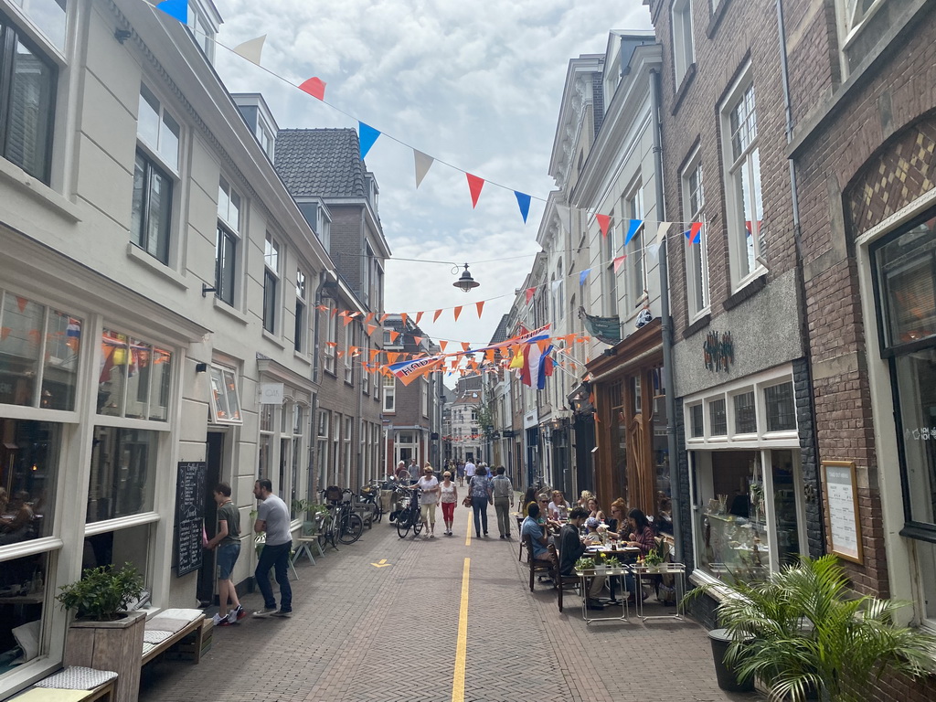The Snellestraat street with Euro 2020 decorations
