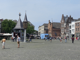 The Markt square with the Puthuis and Onze Lieve Vrouwehuisje structures and the Moriaan building