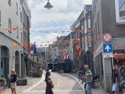 The Karrenstraat street with Euro 2020 decorations