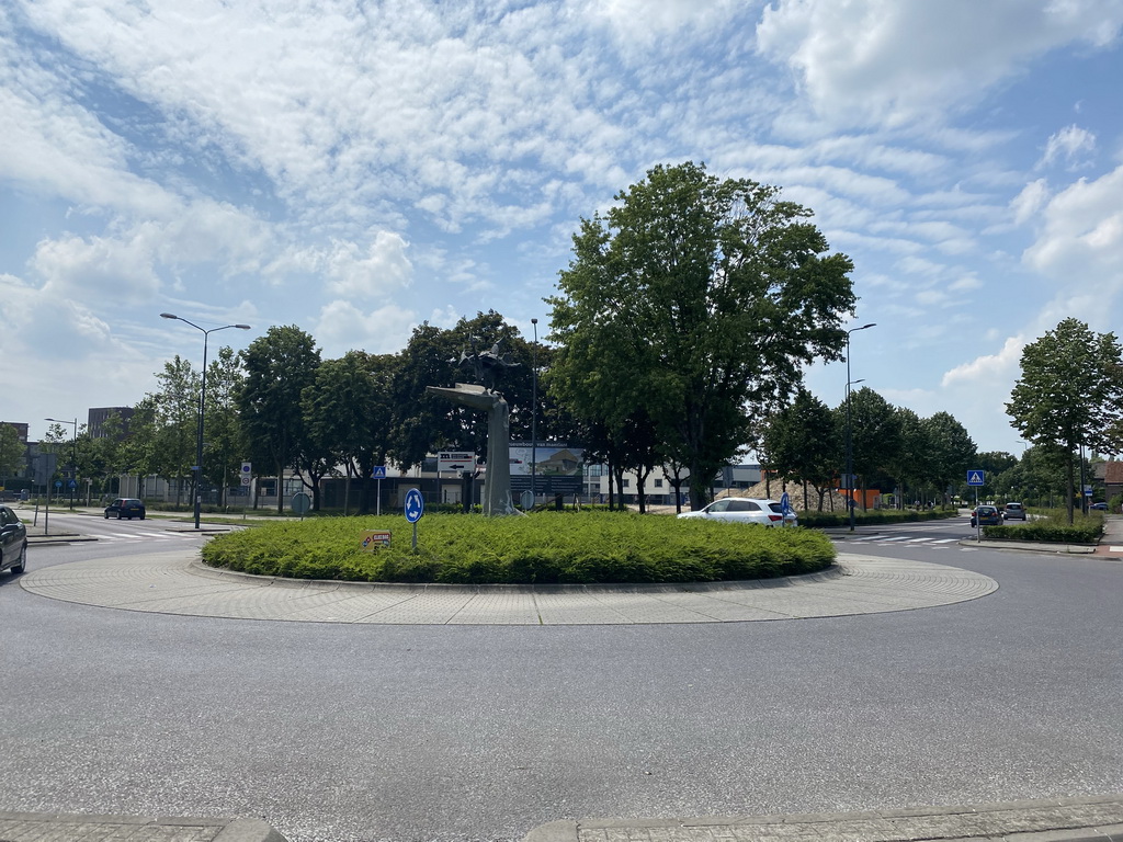 Roundabout at the Christiaan Huygensweg street