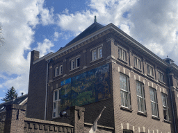 Triptych at the left side of the former Ziekenhuis St. Joan De Deo hospital at the Papenhulst street
