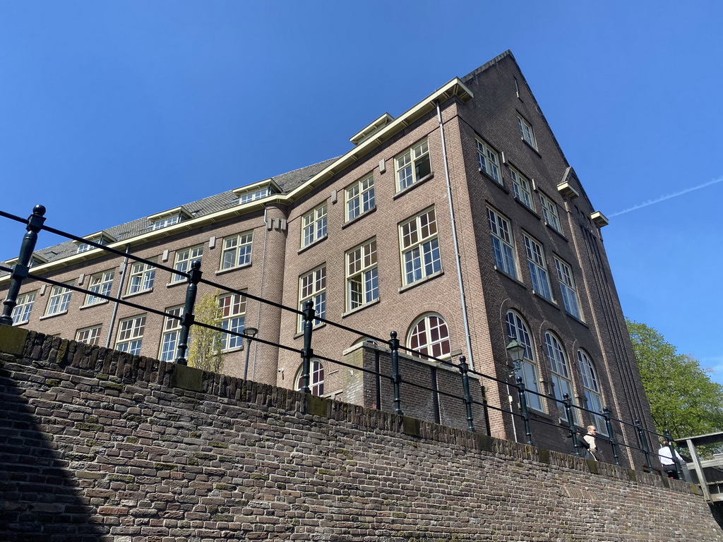 East side of the Mariënburgklooster monastery at the Uilenburg street, viewed from the tour boat