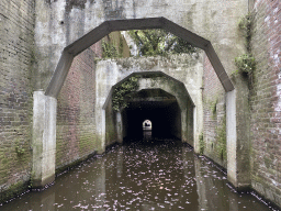 Bridges over the Binnendieze canal near the Paradijsstraatje street, viewed from the tour boat