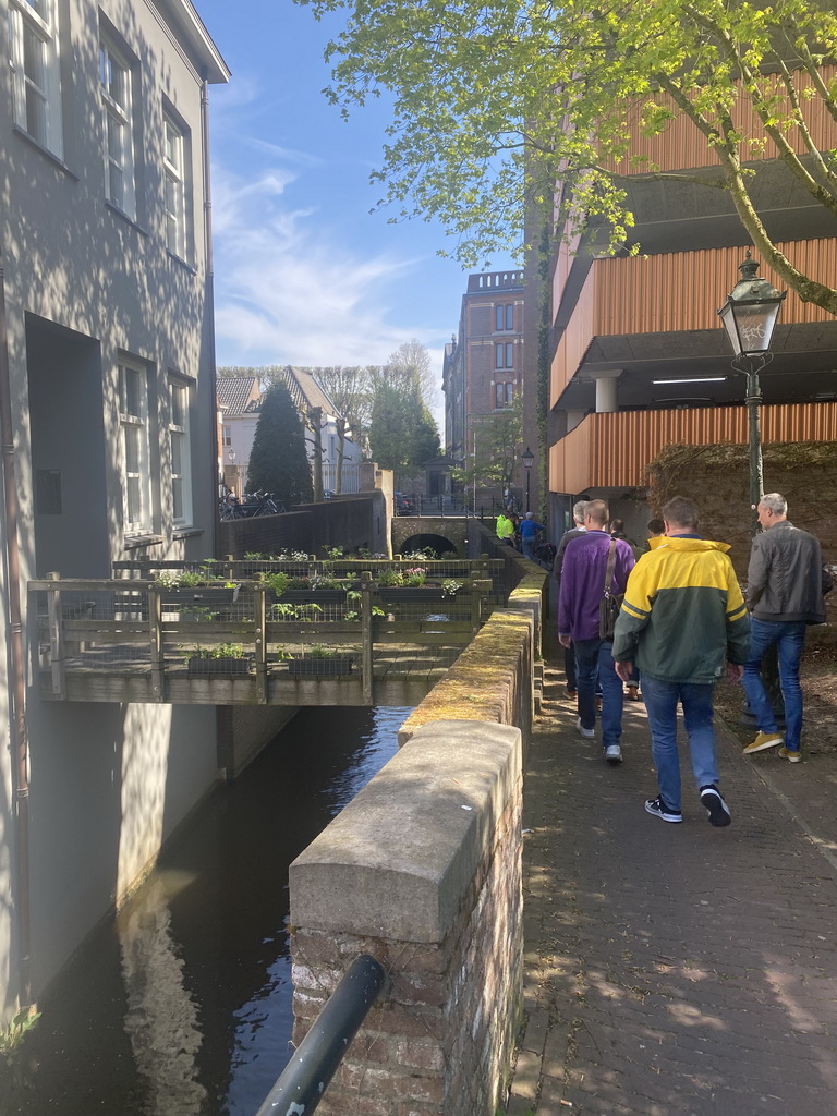 Bridges over the Binnendieze river next to the Lombardpad street, during the Stegenwandeling walking tour