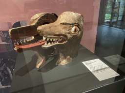 Mechanics of the head of the Wolf at the Little Red Riding Hood attraction at the Efteling theme park, at the Efteling exhibition at the Noordbrabants Museum, with explanation