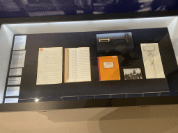 Founding documents and gavel of the `Natuurpark de Efteling`, at the Efteling exhibition at the Noordbrabants Museum, with explanation