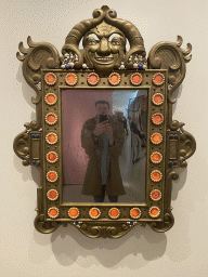 Tim reflected in the Magic Mirror of the Snow White attraction at the Efteling theme park, at the Efteling exhibition at the Noordbrabants Museum