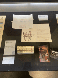 Tapes and invitation letters of the Laafland attraction at the Efteling theme park, at the Efteling exhibition at the Noordbrabants Museum, with explanation