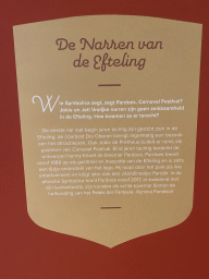 Information on the jesters at the Efteling theme park, at the Efteling exhibition at the Noordbrabants Museum