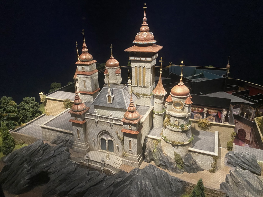 Scale model of the Symbolica attraction at the Efteling theme park, at the Efteling exhibition at the Noordbrabants Museum