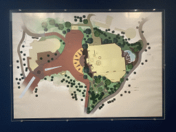Map of the Symbolica attraction at the Efteling theme park, at the Efteling exhibition at the Noordbrabants Museum