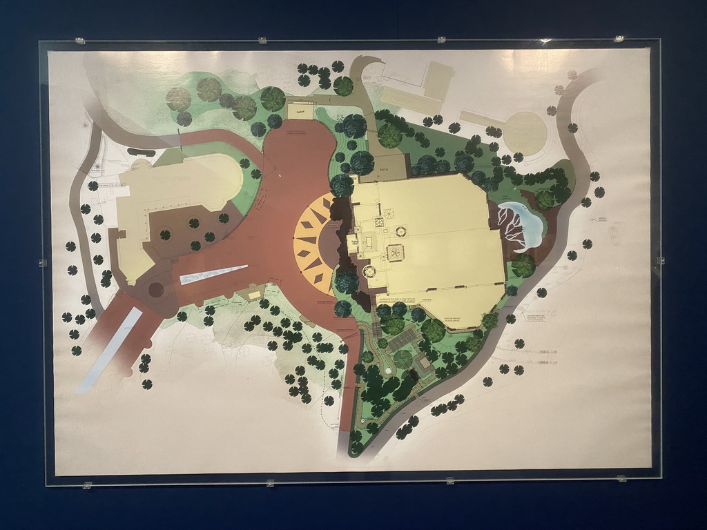 Map of the Symbolica attraction at the Efteling theme park, at the Efteling exhibition at the Noordbrabants Museum