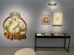 Drawings, newspaper article and photographs of the Python attraction at the Efteling theme park, at the Efteling exhibition at the Noordbrabants Museum, with explanation