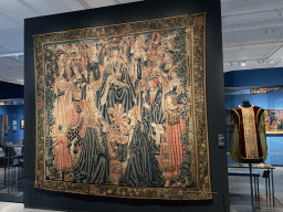 Tapestry at the `Het Verhaal van Brabant` exhibition at the Wim van der Leegtezaal room at the Noordbrabants Museum