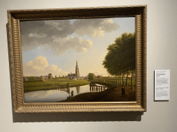 Painting `View of Breda with the Royal Military Academy` by Jacobus Carolus Huysmans at the Noordbrabants Museum, with explanation