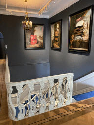 Staircase and paintings at the Noordbrabants Museum