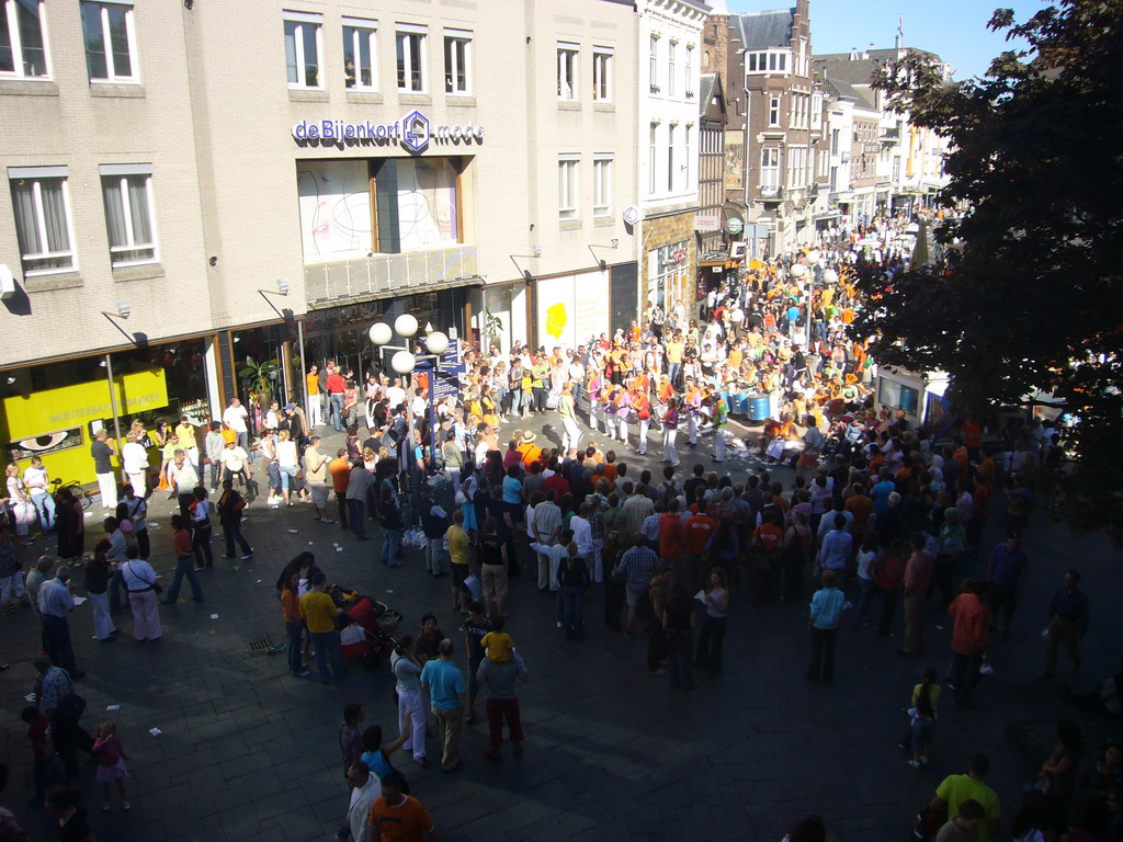 Queen`s Day festivities at the Markt square