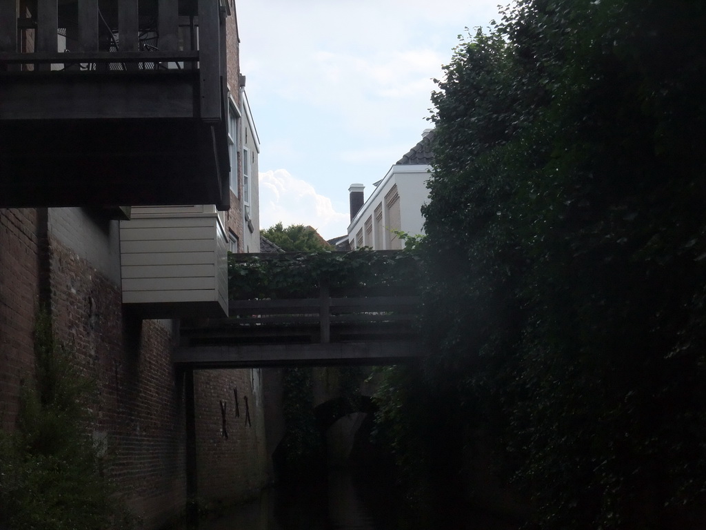 Bridges over the Binnendieze river, viewed from the tour boat