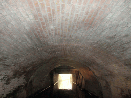 Tunnel at the Binnendieze river, viewed from the tour boat