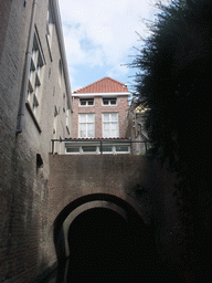 Bridges over the Binnendieze river, viewed from the tour boat