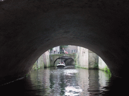 Bridges over the Binnendieze river, viewed from the tour boat