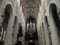 The nave, pulpit and organ of St. John`s Cathedral