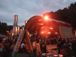 The `Theater aan de Parade` festival on the Parade square, by night