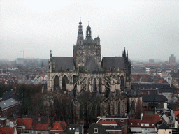 St. John`s Cathedral and surroundings, viewed from the tower of the Hieronymus Bosch Art Center