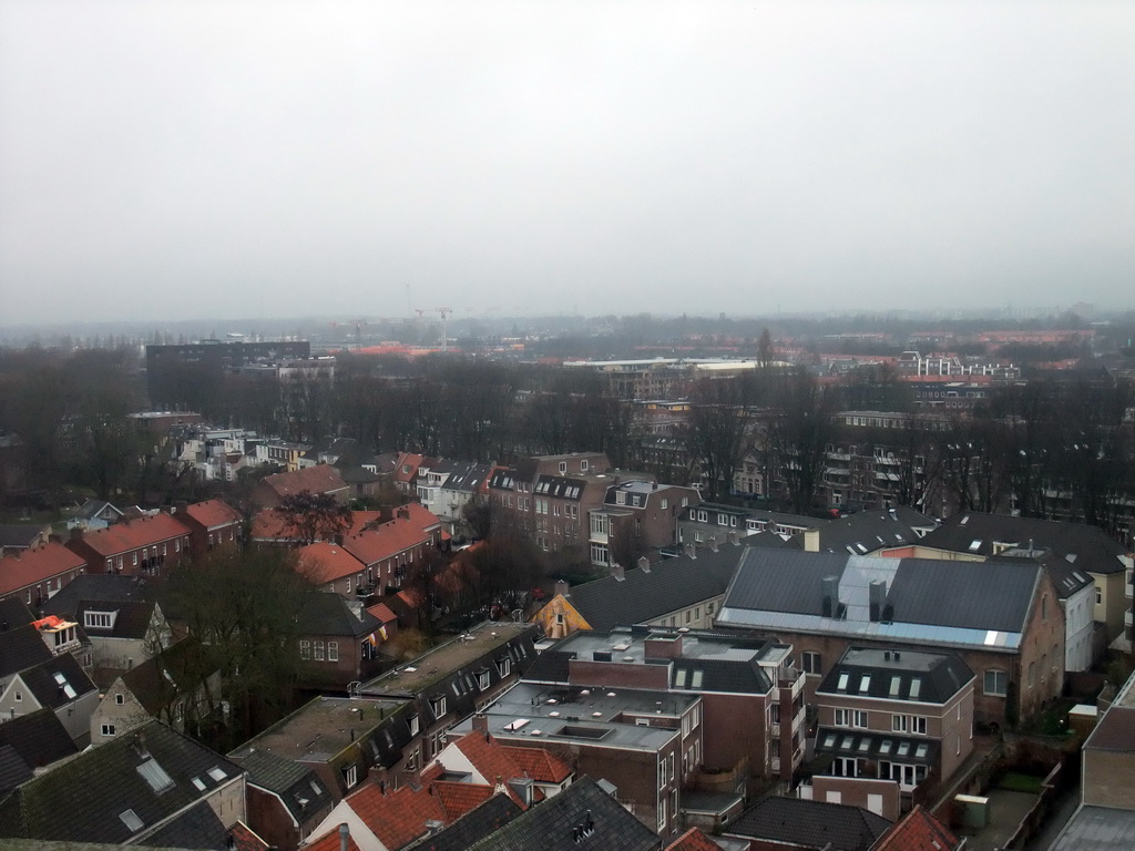 The north side of the city with the Zuid Willemsvaart canal, viewed from the tower of the Hieronymus Bosch Art Center