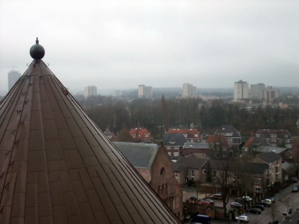 The southeast side of the city with the Azijnfabriek building, viewed from the tower of the Hieronymus Bosch Art Center