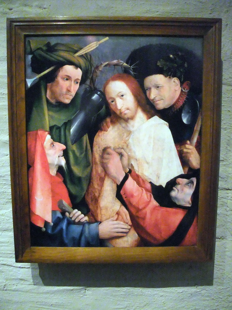 Copy of the painting `Christ Crowned with Thorns` by Hieronymus Bosch, at the tower of the Hieronymus Bosch Art Center