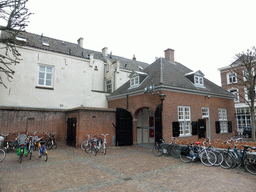 Building with information on the Noordbrabants Museum next to the entrance at the Verwersstraat street
