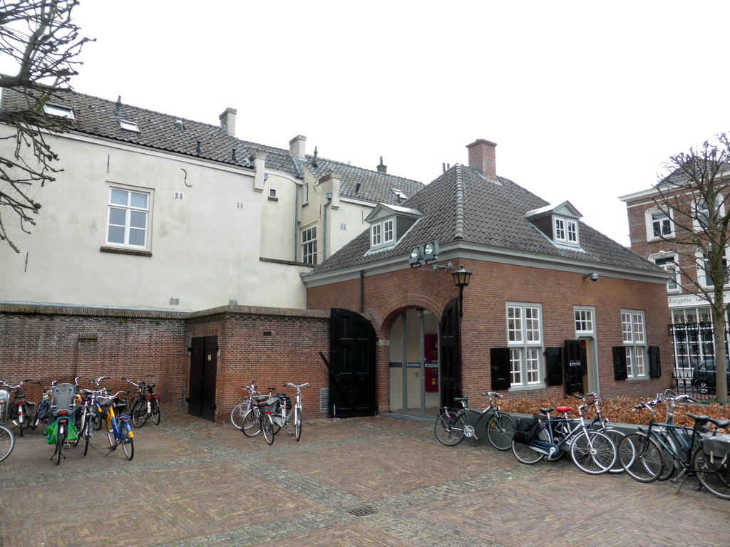 Building with information on the Noordbrabants Museum next to the entrance at the Verwersstraat street